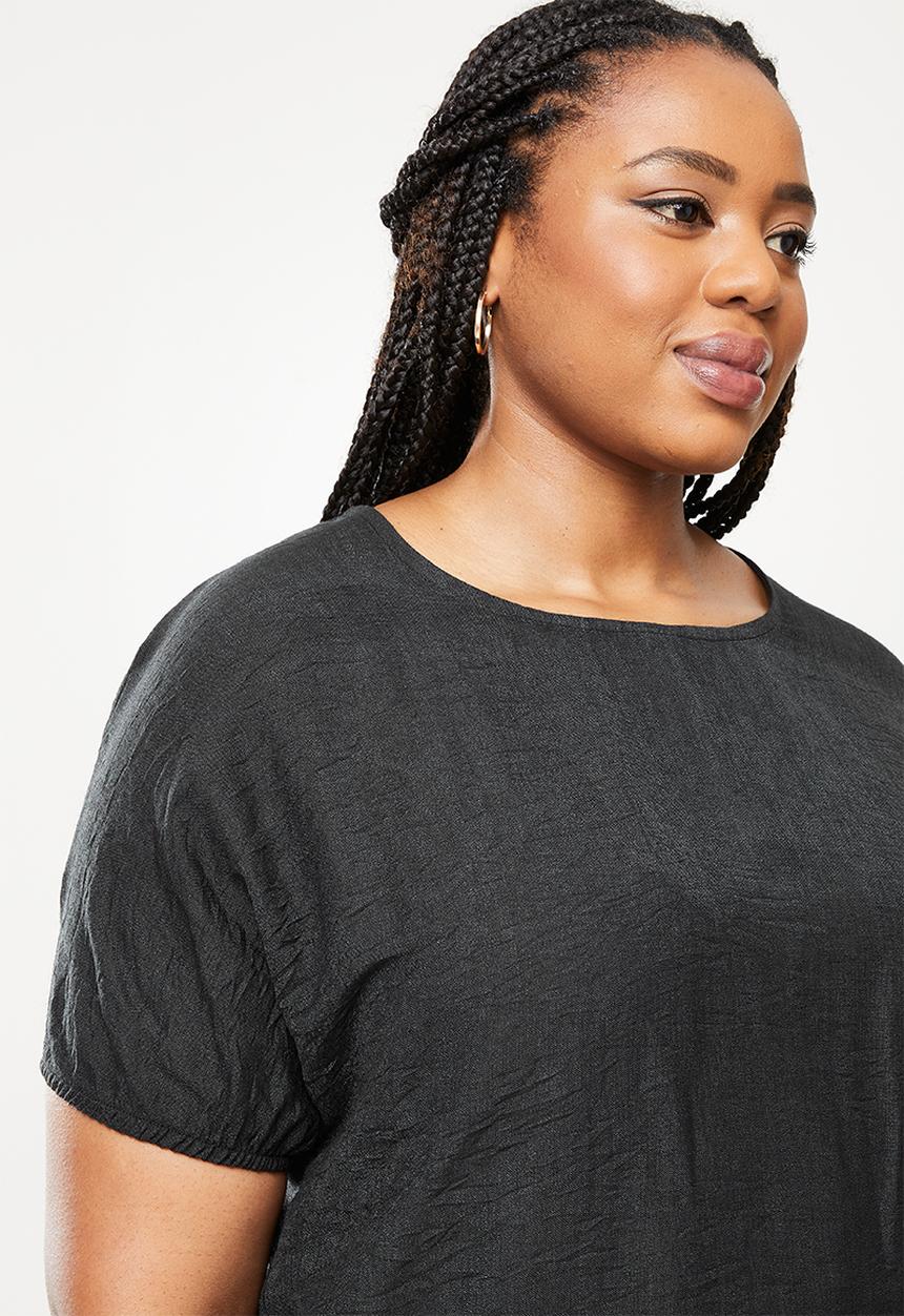 AMANDA LAIRD CHERRY - Plus bazley top - black