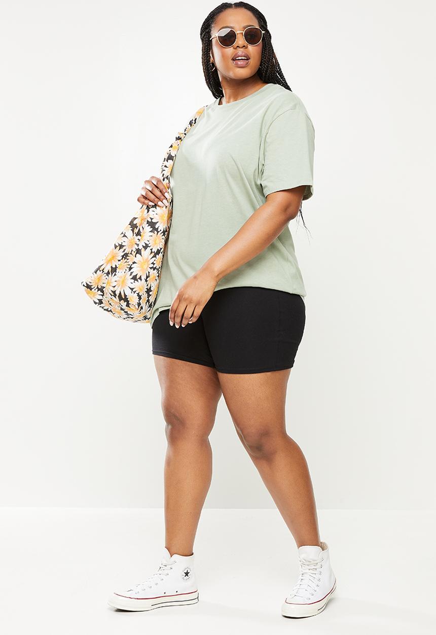 Cotton On - Curve dad short sleeve tee - sage