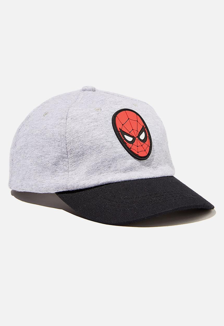 Cotton On - Licensed baseball cap - lcn mar spiderman grey marle