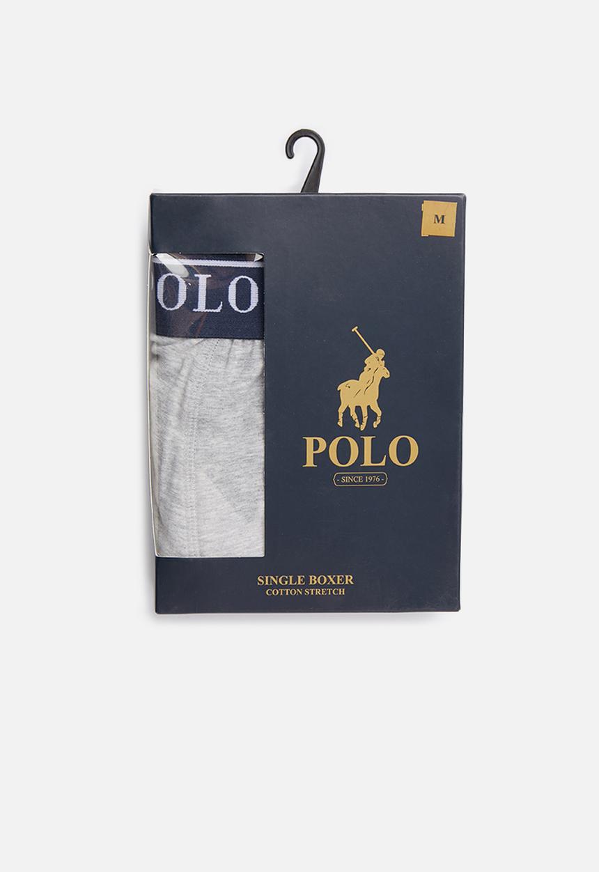 POLO - Ellis big pony knit boxer - grey