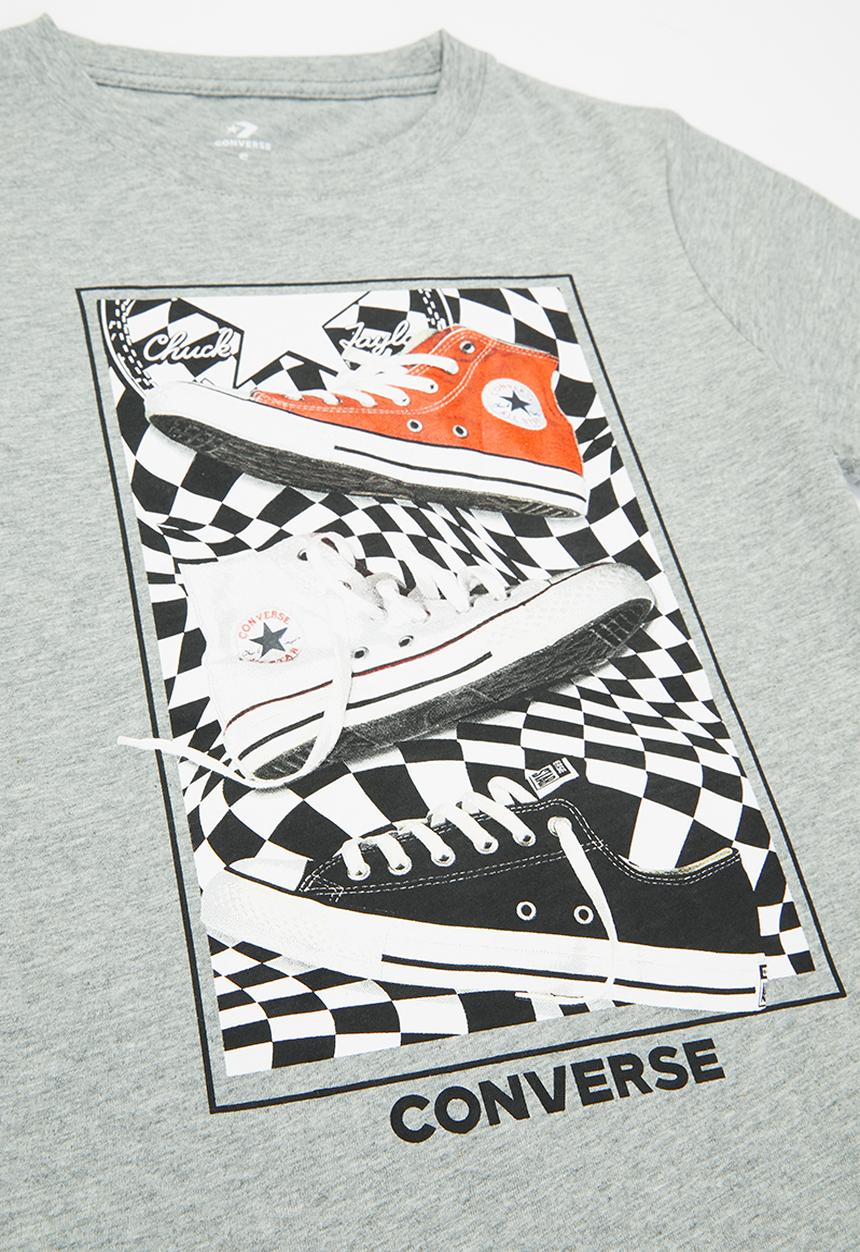 Converse - Converse photoreal bitmap tee - grey