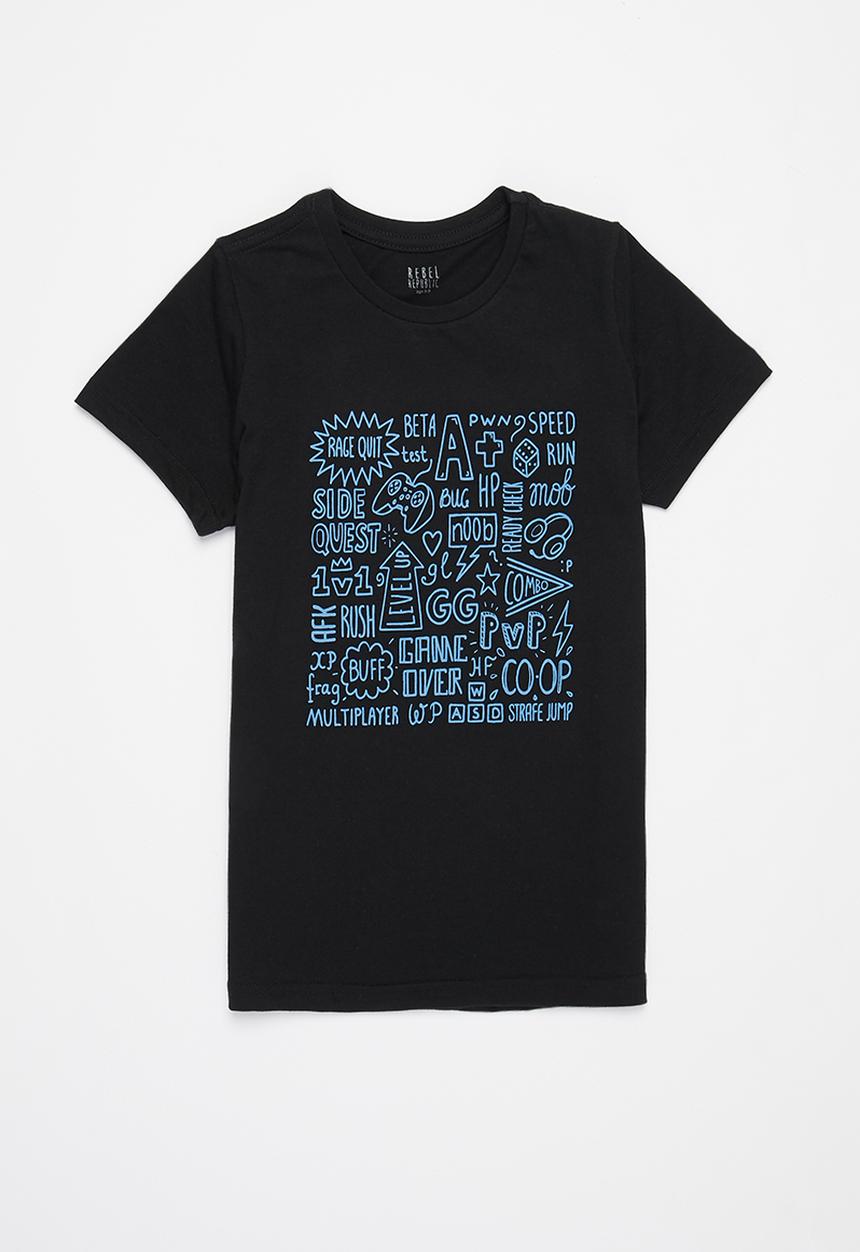 Rebel Republic - Boys graphic tee - black