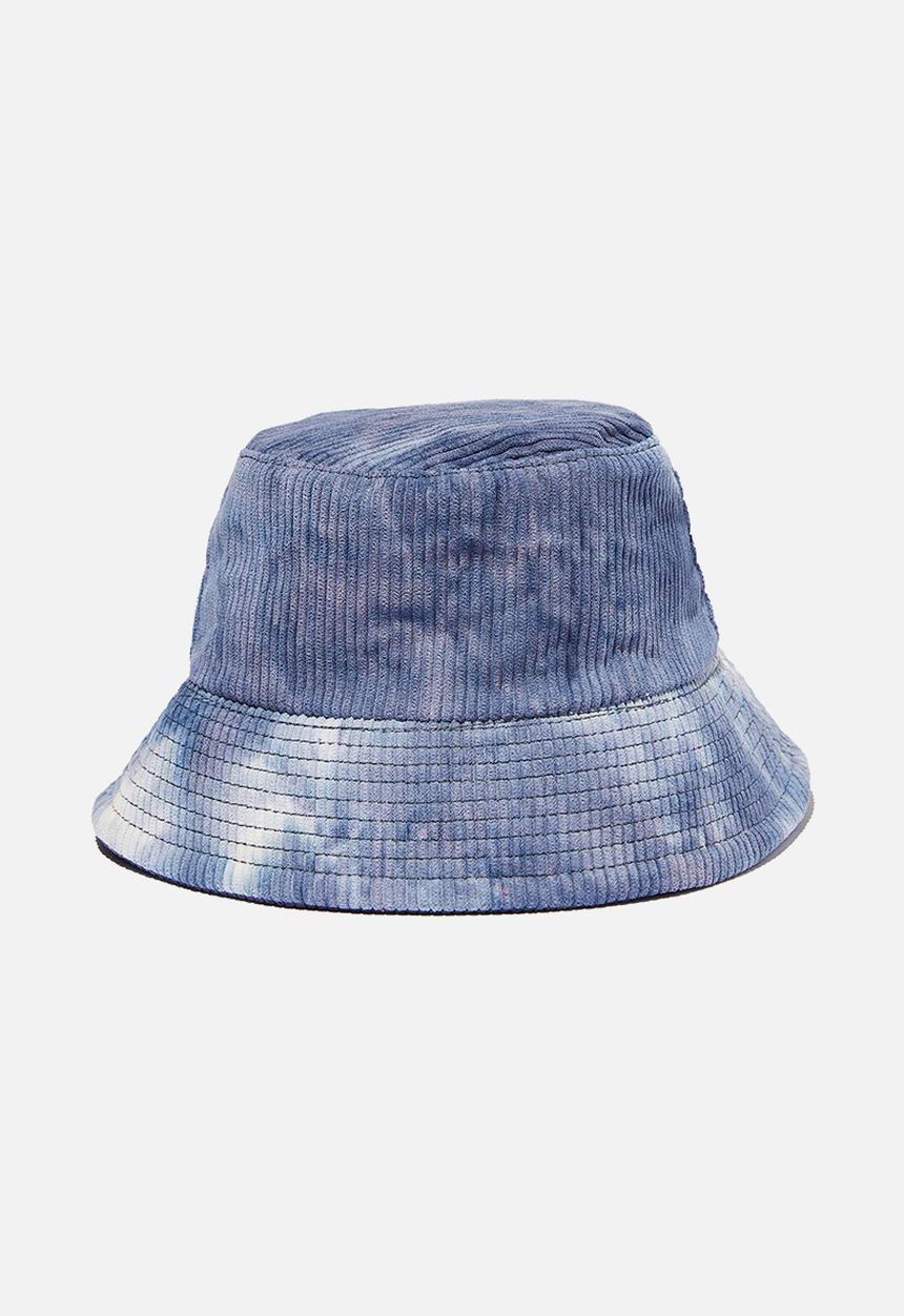 Cotton On - Kids bucket hat - petty blue tie dye cord