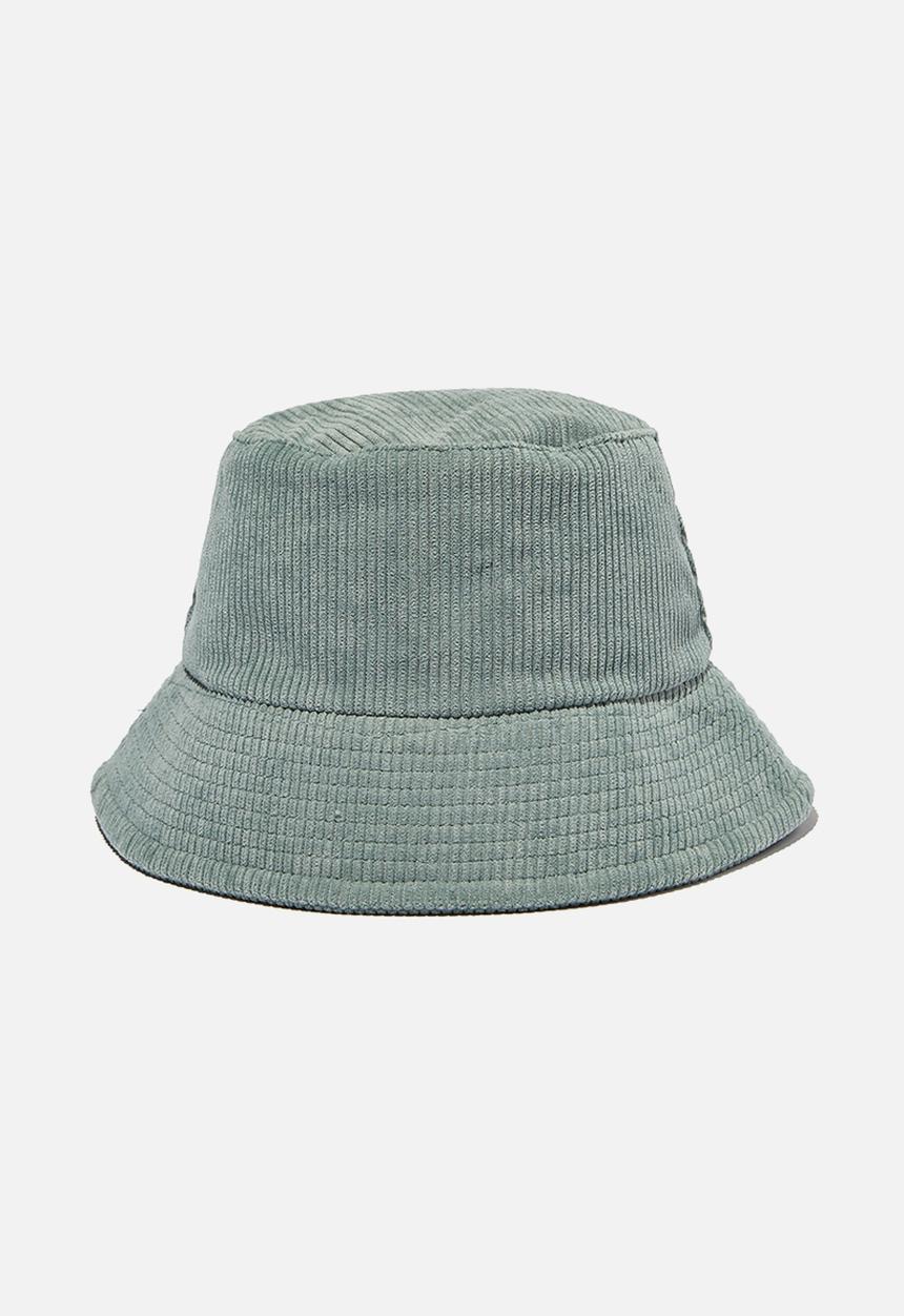 Cotton On - Kids bucket hat - swag green cord