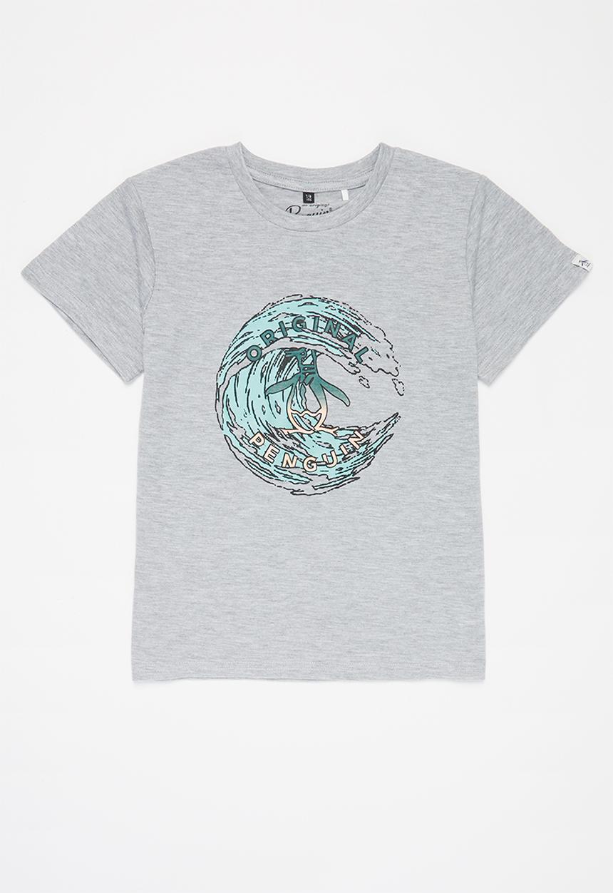 Original Penguin - Penguin wave tee - rain heather