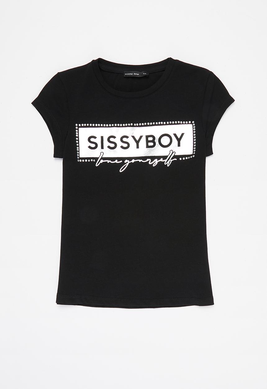 SISSY BOY - Lita fitted top - black