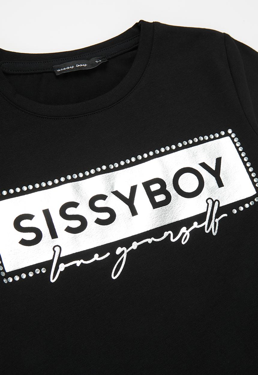SISSY BOY - Lita fitted top - black