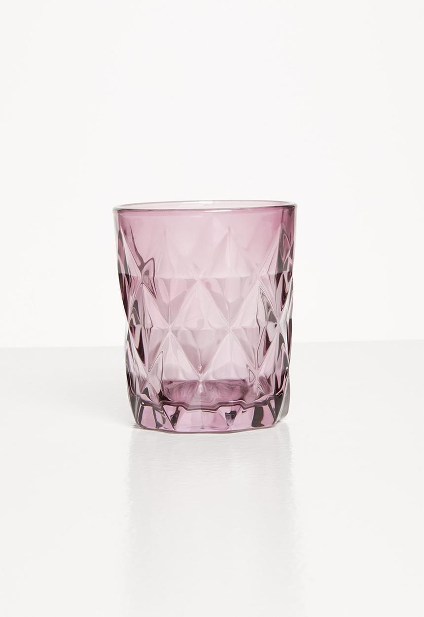 Excellent Houseware - Drinking glass set - pink