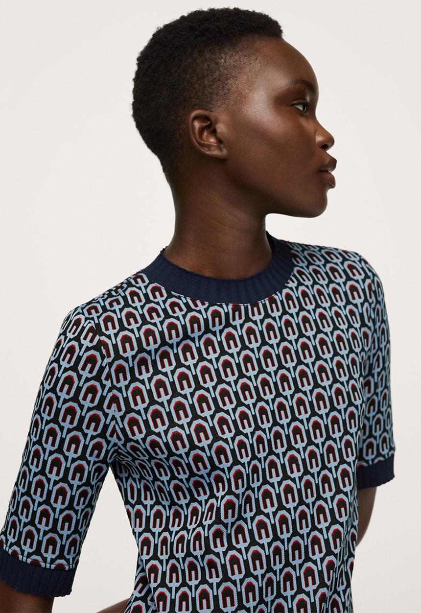 MANGO - Dress piera - navy