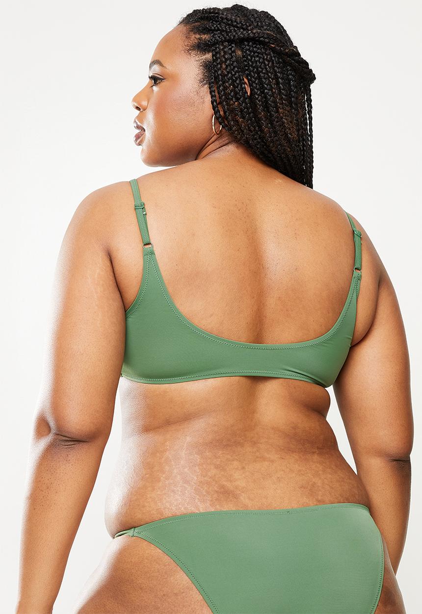DORINA - Plus bilbao bikini top - green