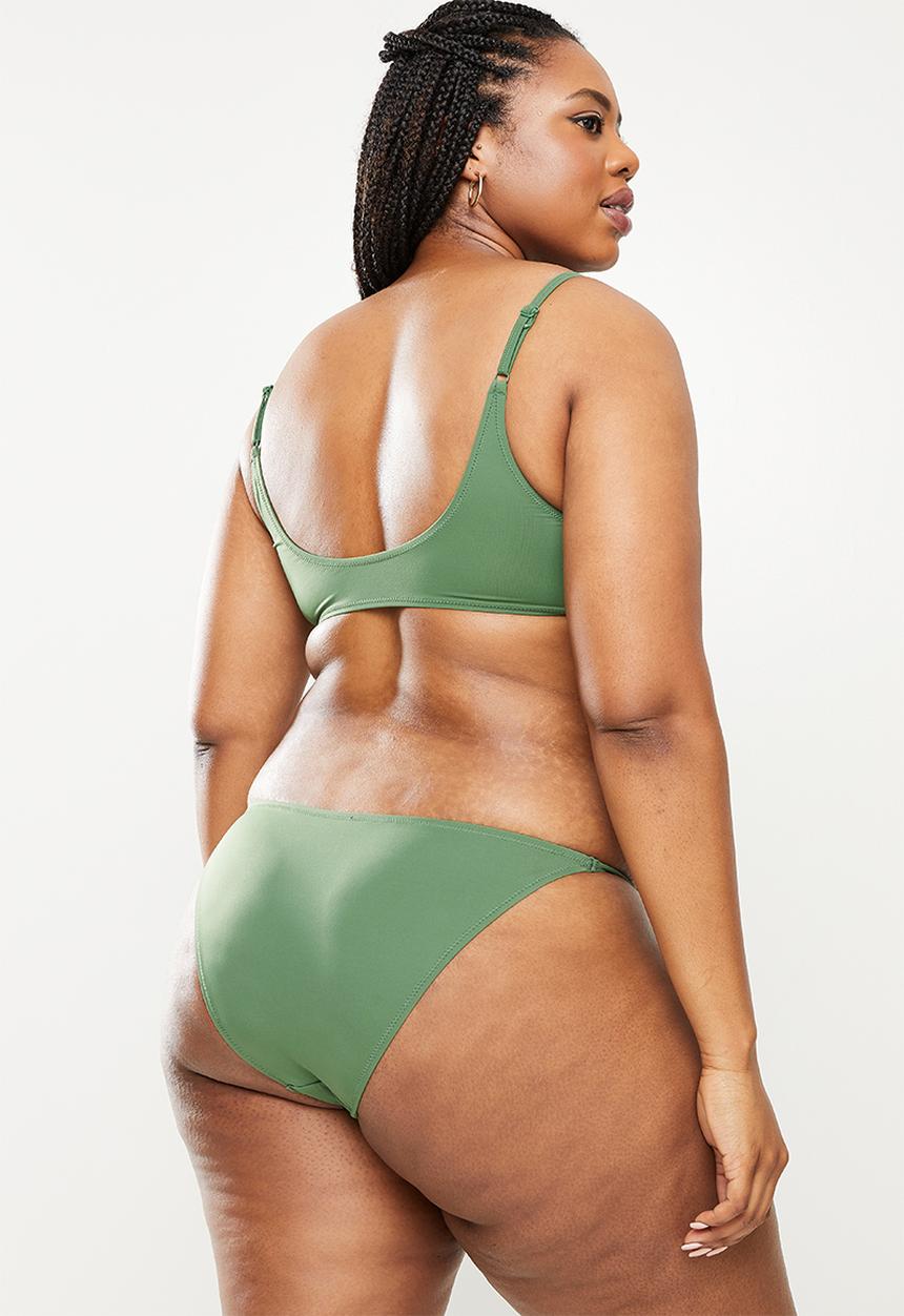 DORINA - Plus bilbao bikini bottom - green