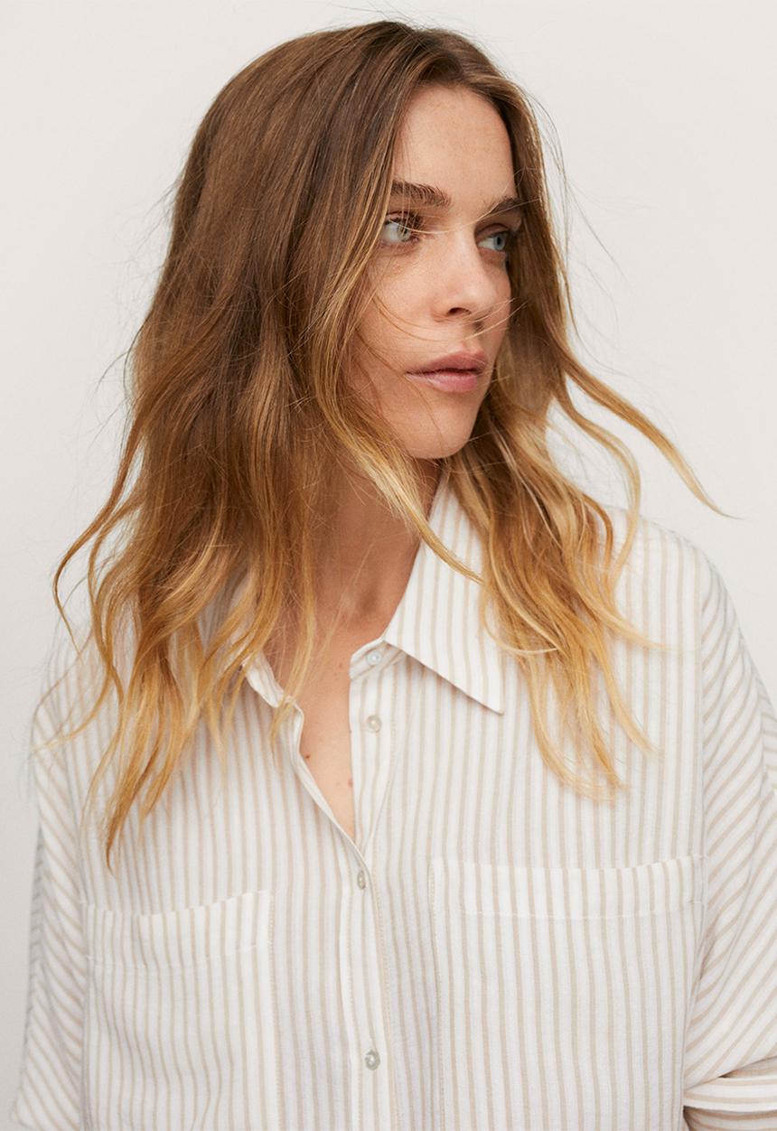 MANGO - Shirt abril - natural