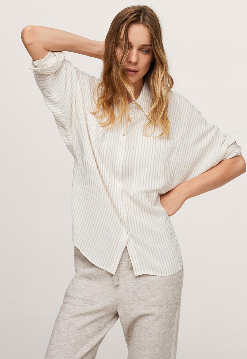 MANGO - Shirt abril - natural