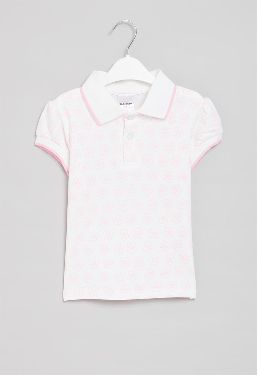 Pop Candy - Girls golf tee - white & pink