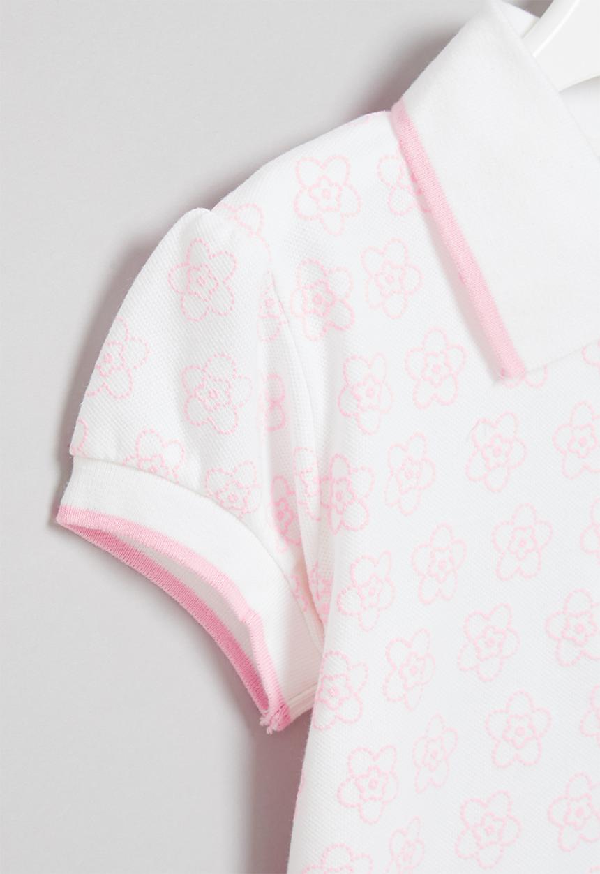 Pop Candy - Girls golf tee - white & pink