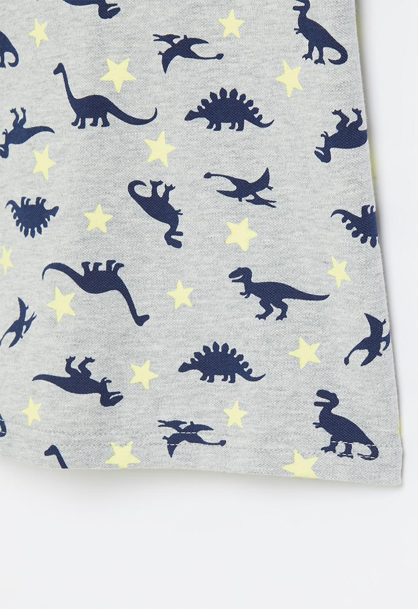 Pop Candy - Boys star golf tee - grey