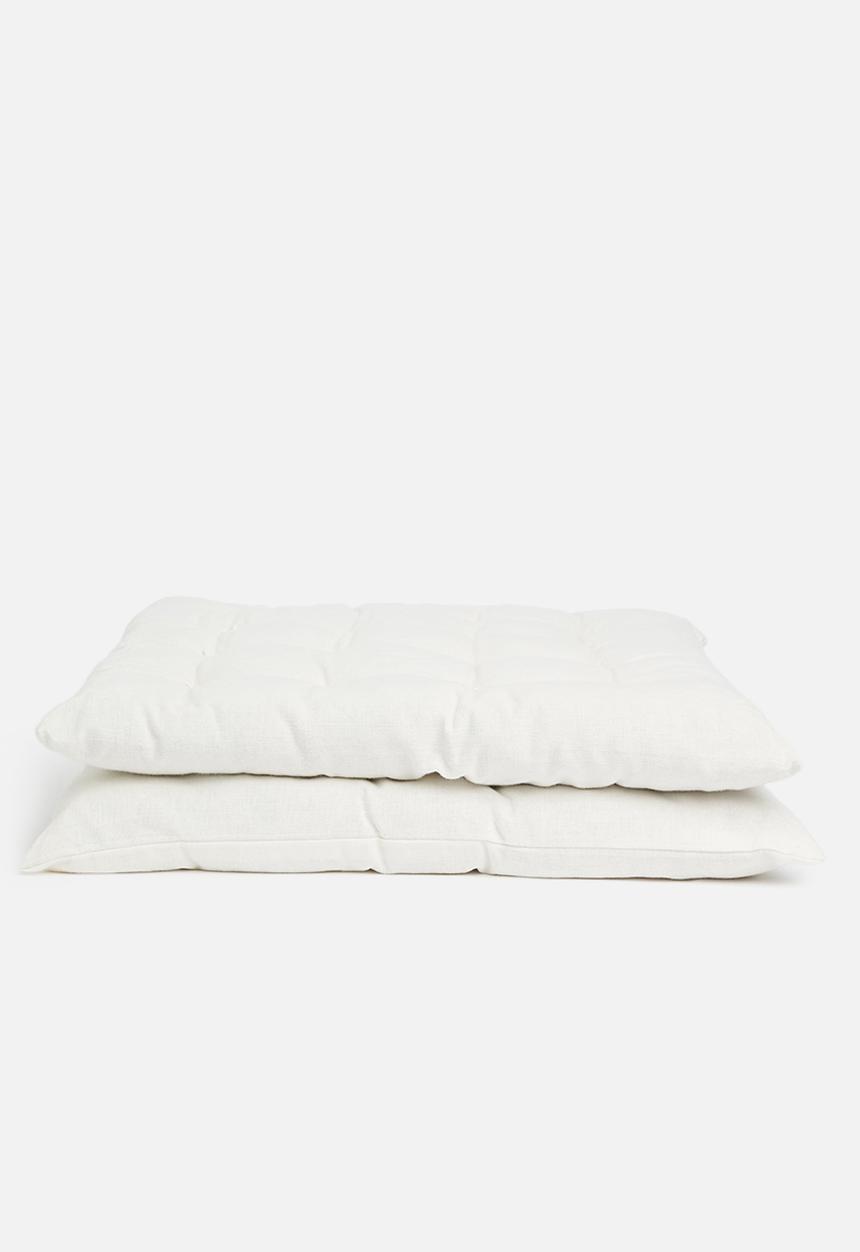 H&S - Chair pad set of 2 - white
