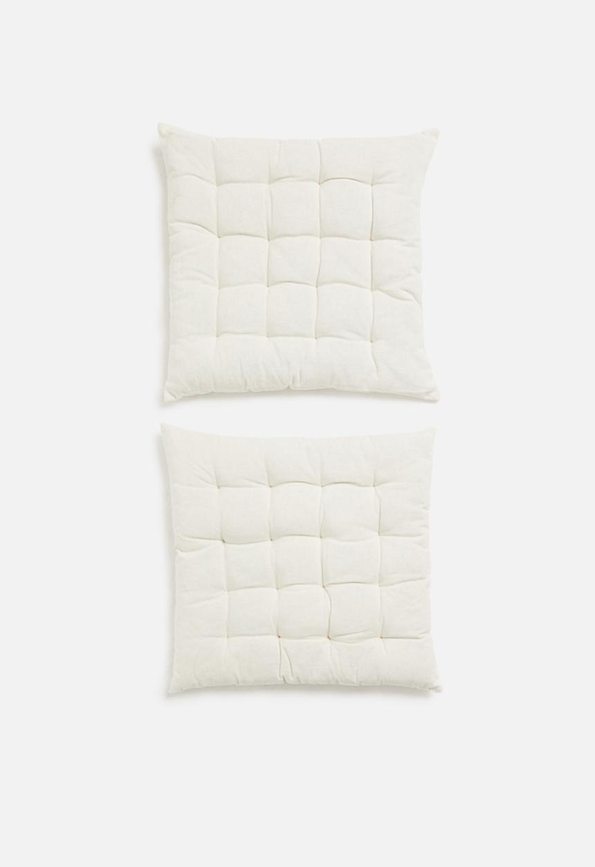 H&S - Chair pad set of 2 - white