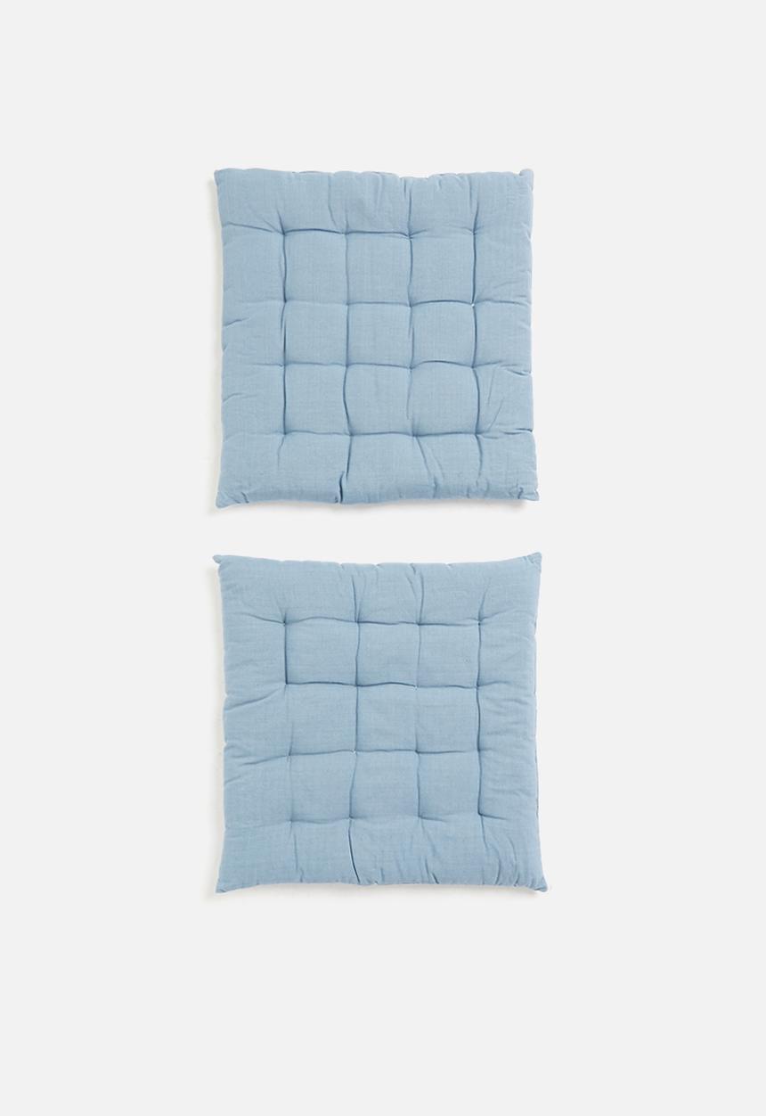 H&S - Chair pad set of 2 - light blue