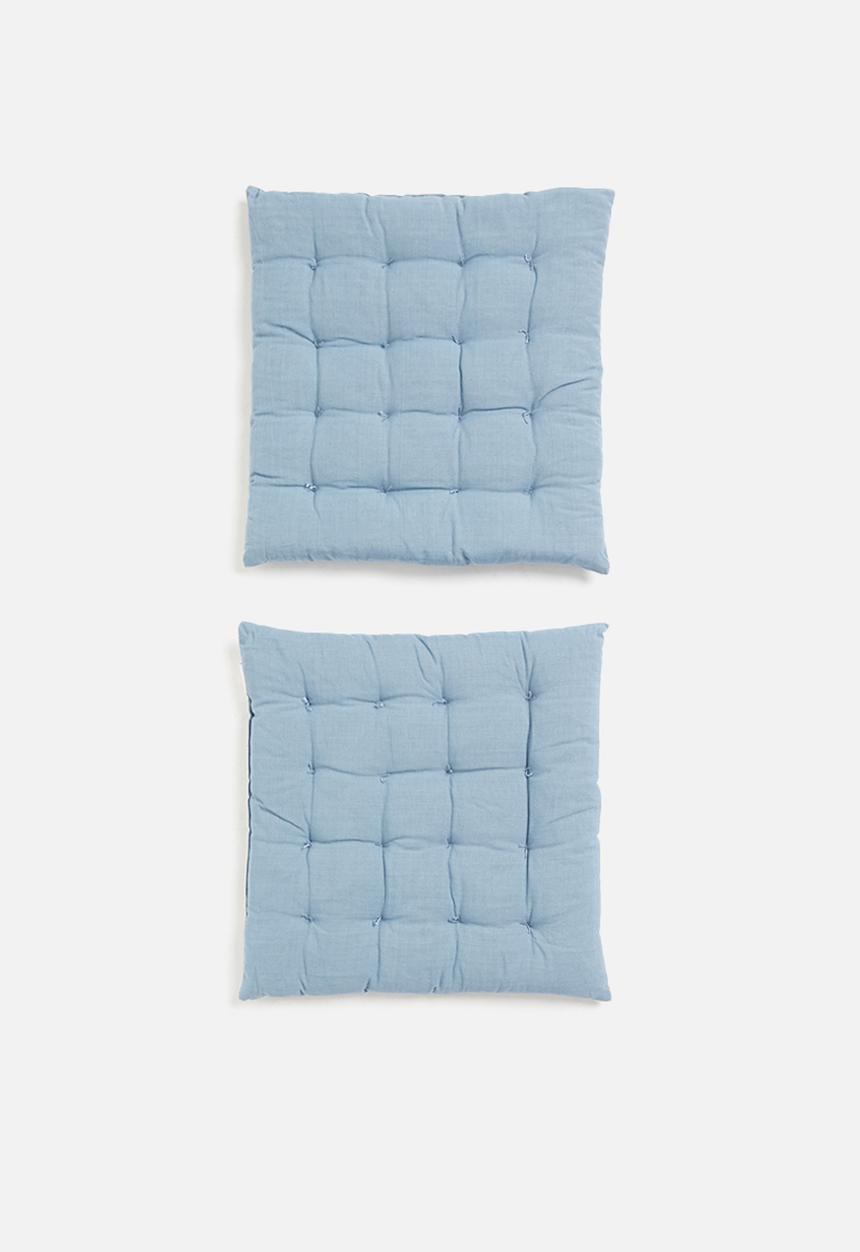 H&S - Chair pad set of 2 - light blue