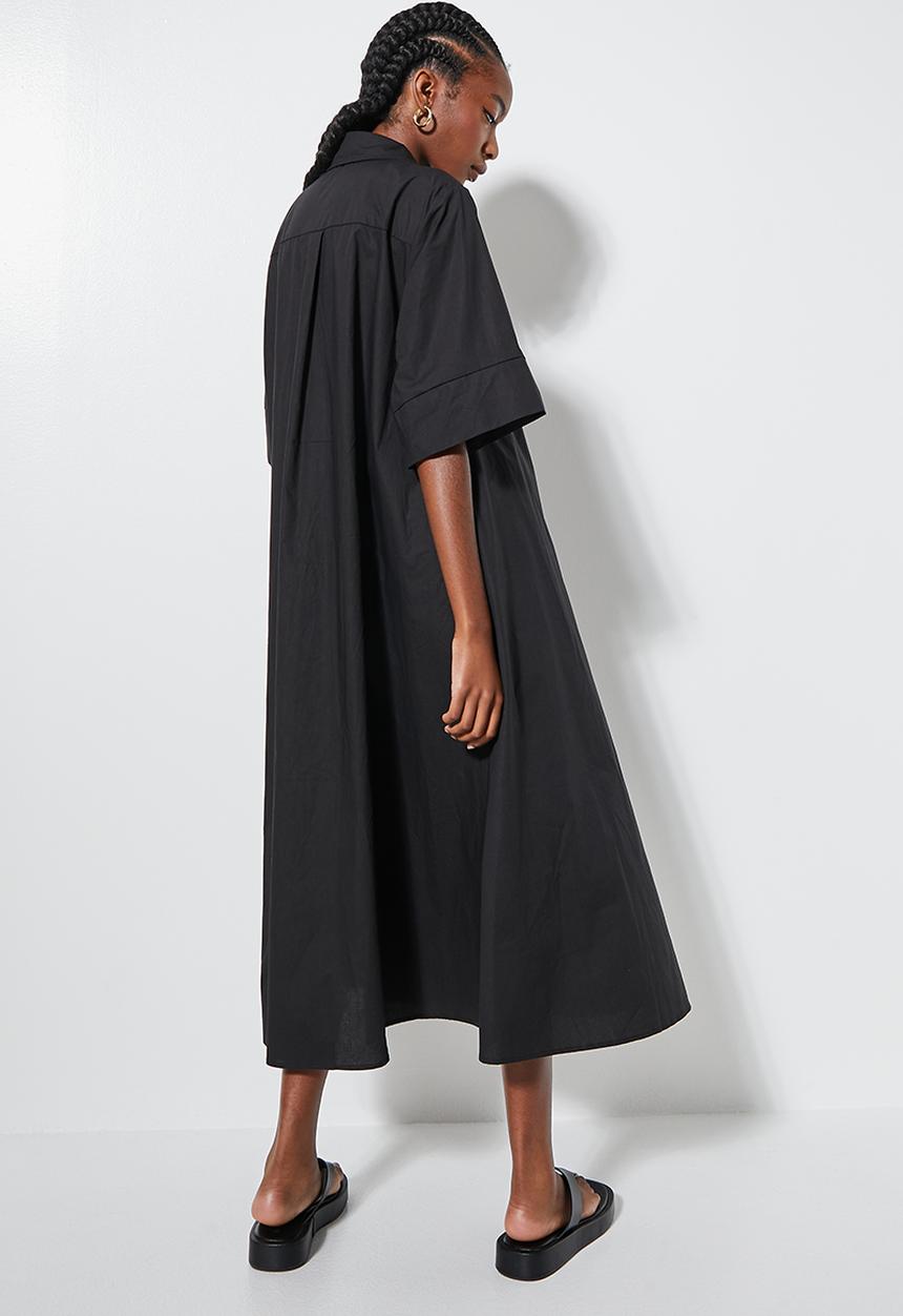Superbalist - Trapeze shirt dress - black