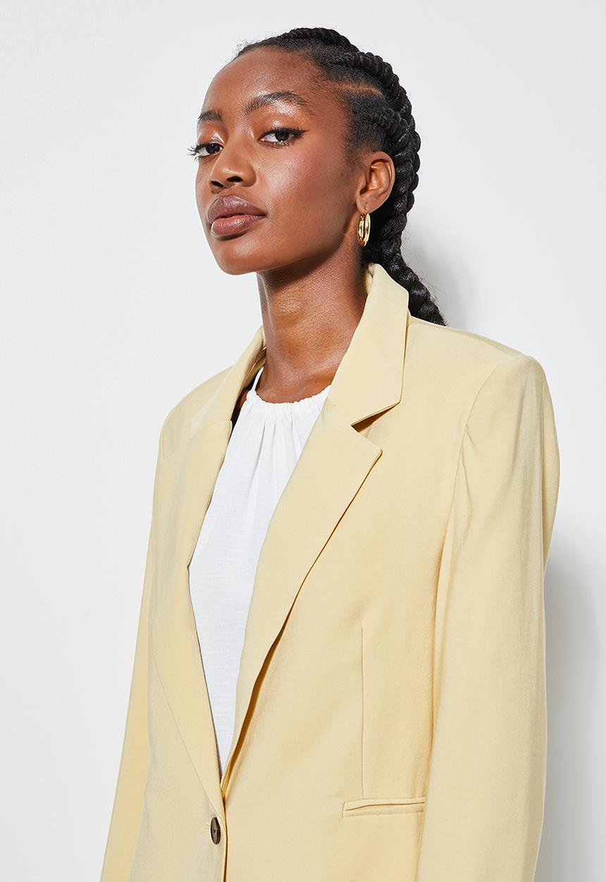 Superbalist - Longer length blazer - butter yellow