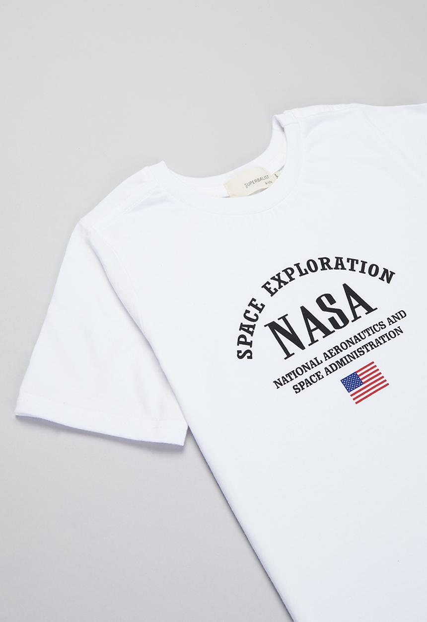 Superbalist Kids - Boys nasa tee & shorts set - white & black