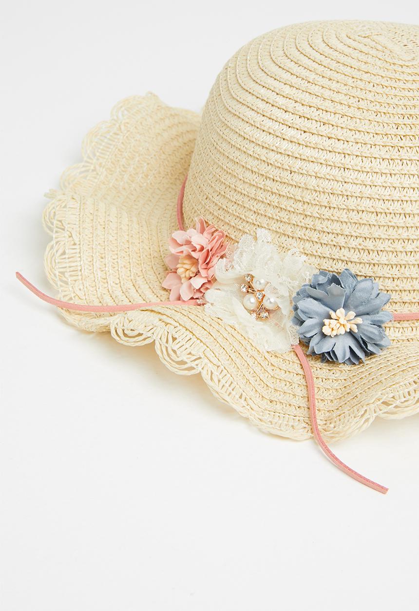 Pop Candy - Straw  hat & bag - brown