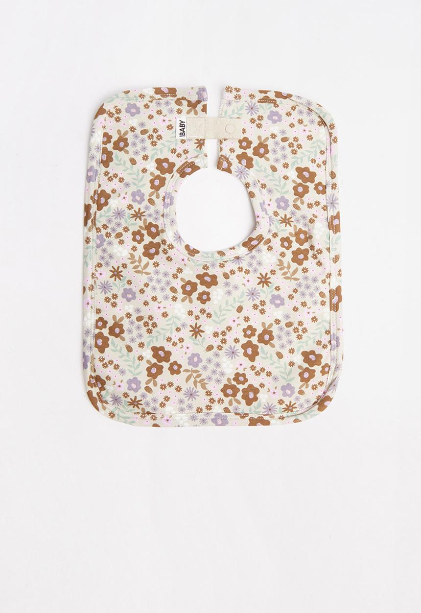 Cotton On - The square bib  - rainy day/smashed avo lulu floral