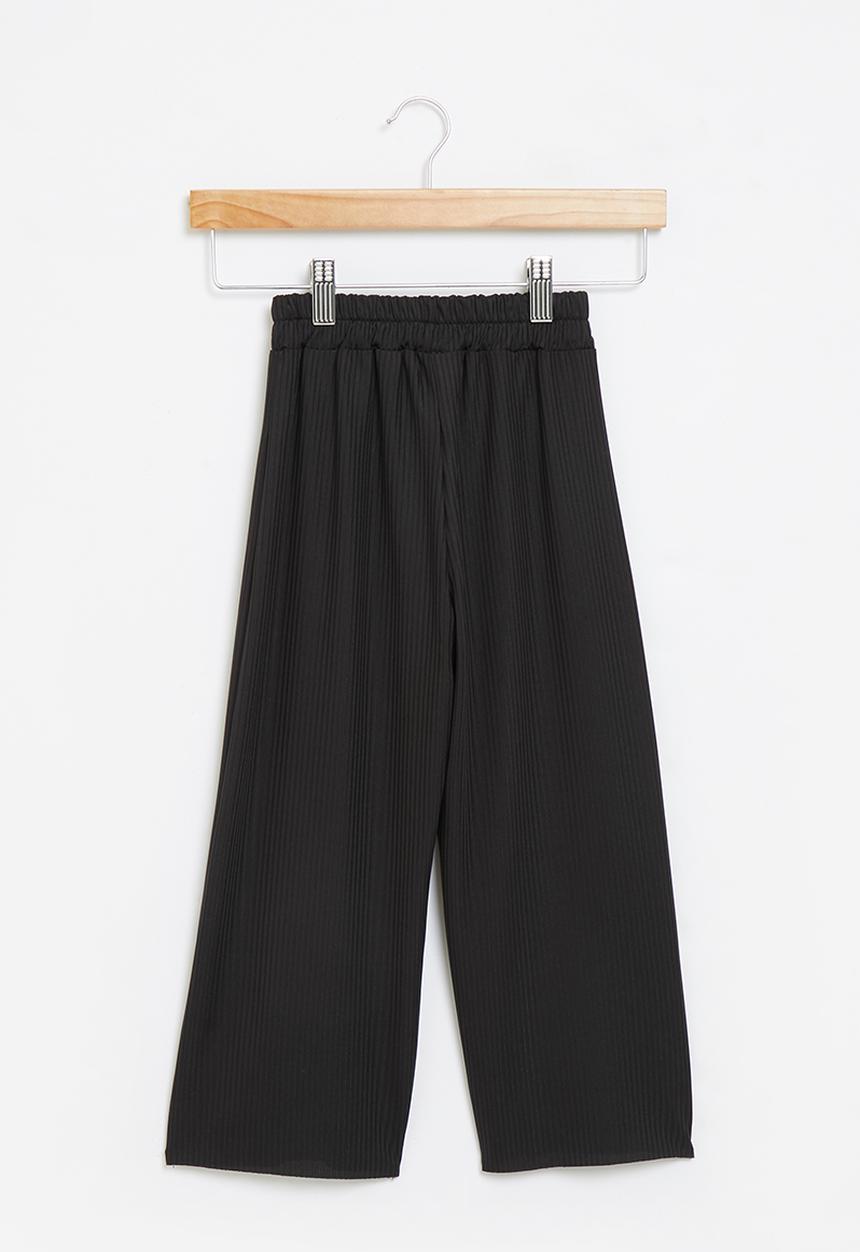 Rebel Republic - Girls wide leg pants - black