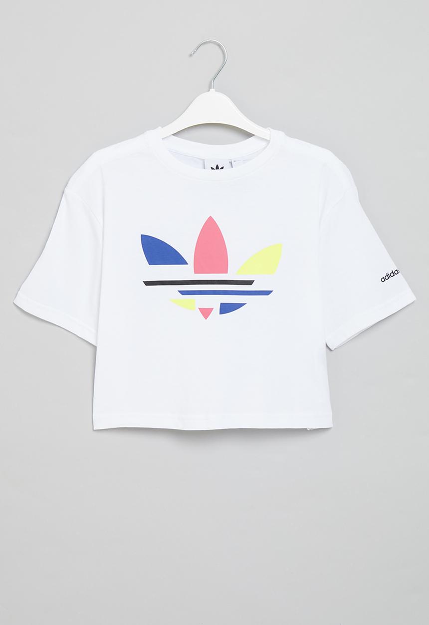 adidas Originals - Bold cropped tee y - white