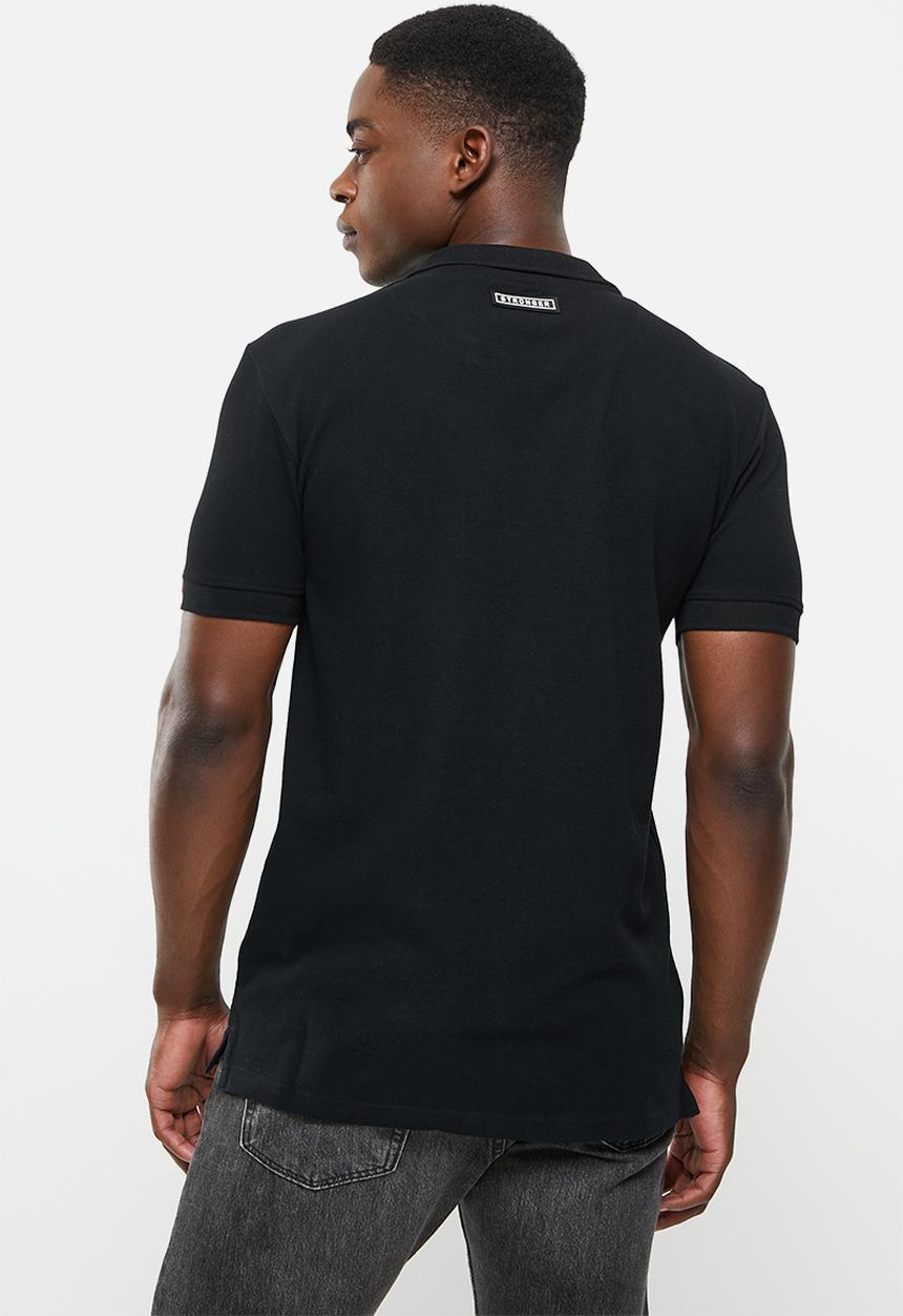 S.P.C.C - Carter regular fit johnny collar polo - black