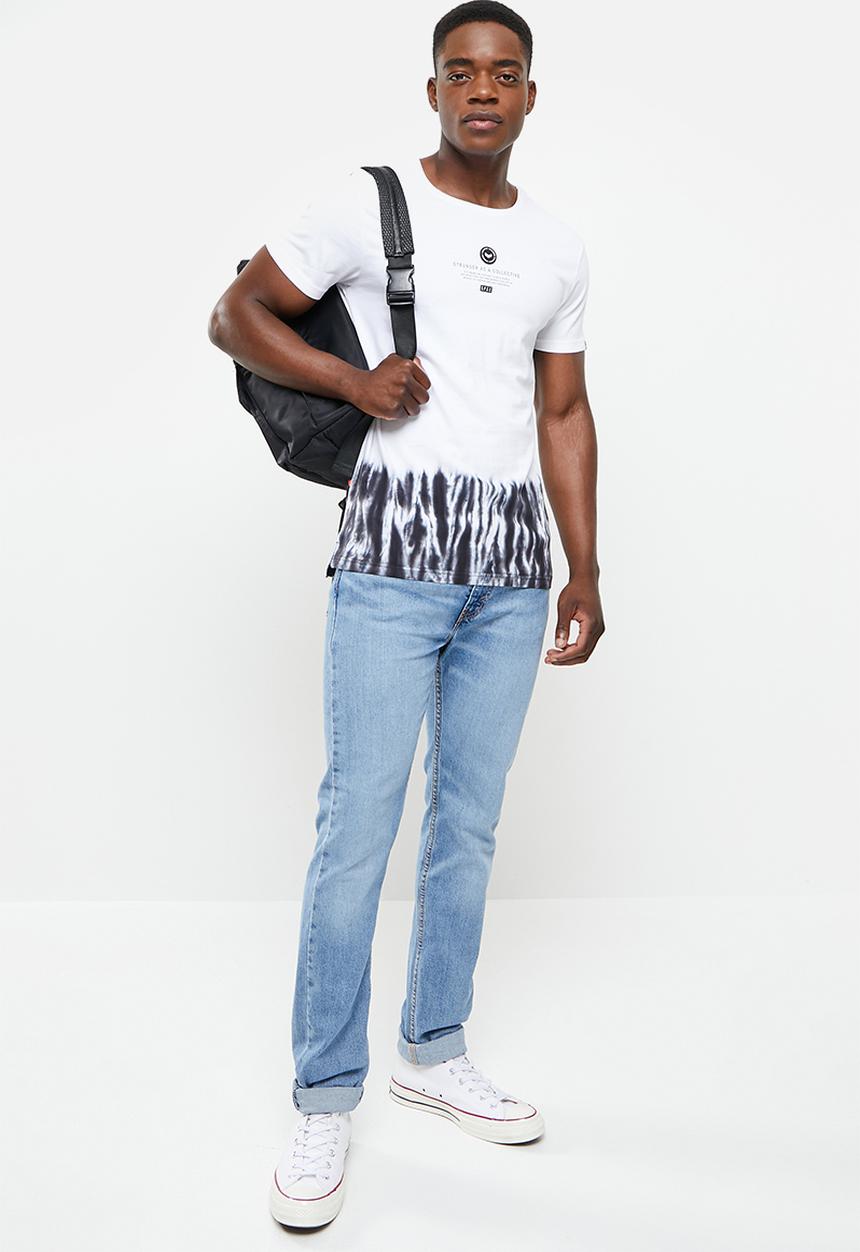 S.P.C.C - Basu regular fit stepped hem tee - optical white