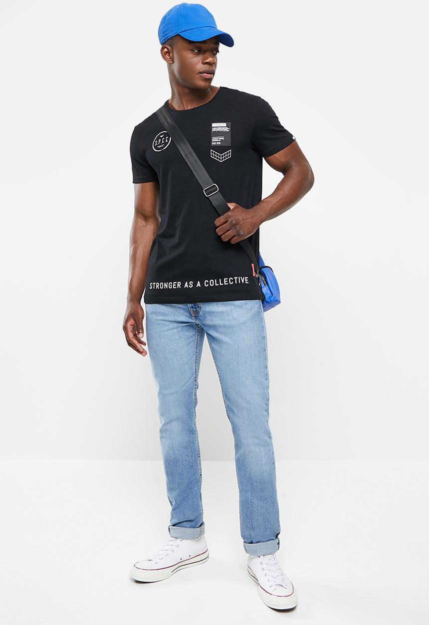 S.P.C.C - Levitt regular fit straight hem tee - black
