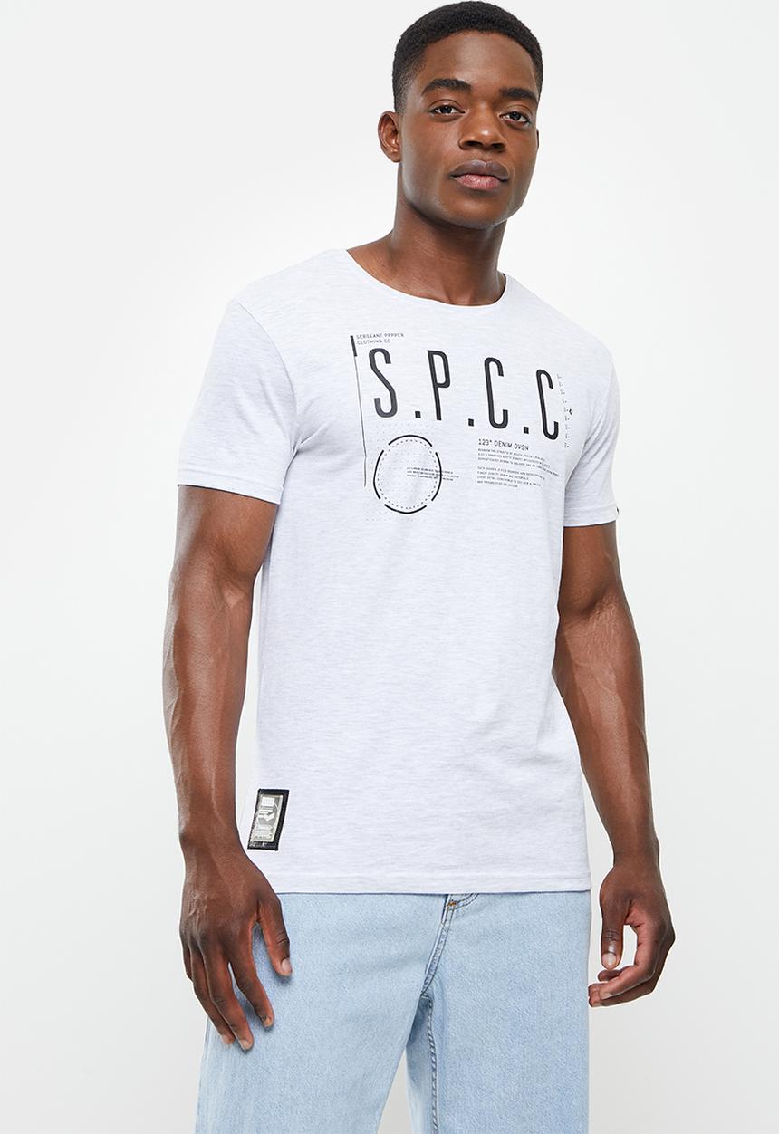 S.P.C.C - Arora regular fit straight hem tee - ice melange