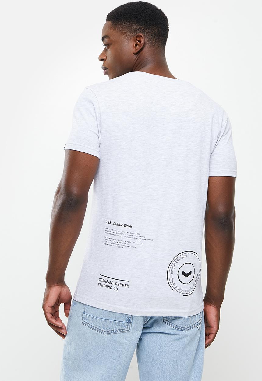 S.P.C.C - Arora regular fit straight hem tee - ice melange