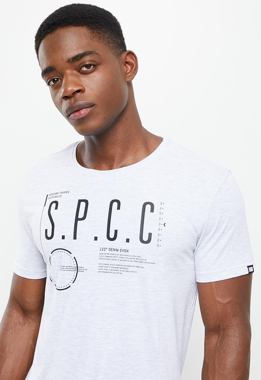 S.P.C.C - Arora regular fit straight hem tee - ice melange