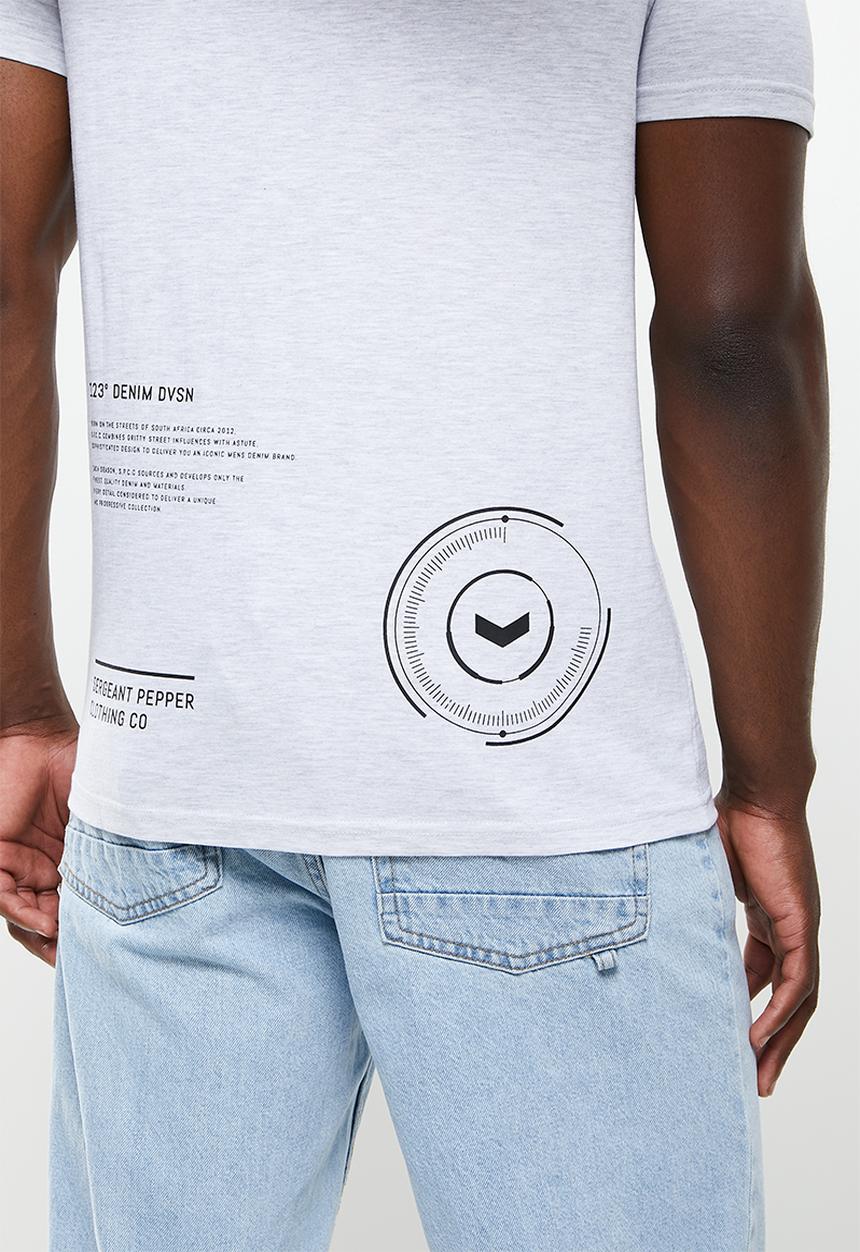 S.P.C.C - Arora regular fit straight hem tee - ice melange