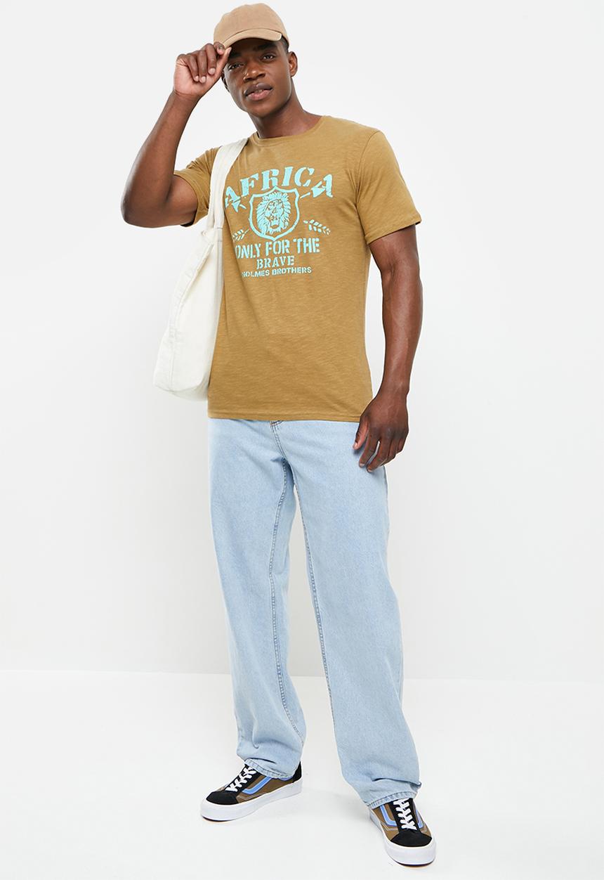 Holmes Bro's - Africa brave short sleeve tee - brown