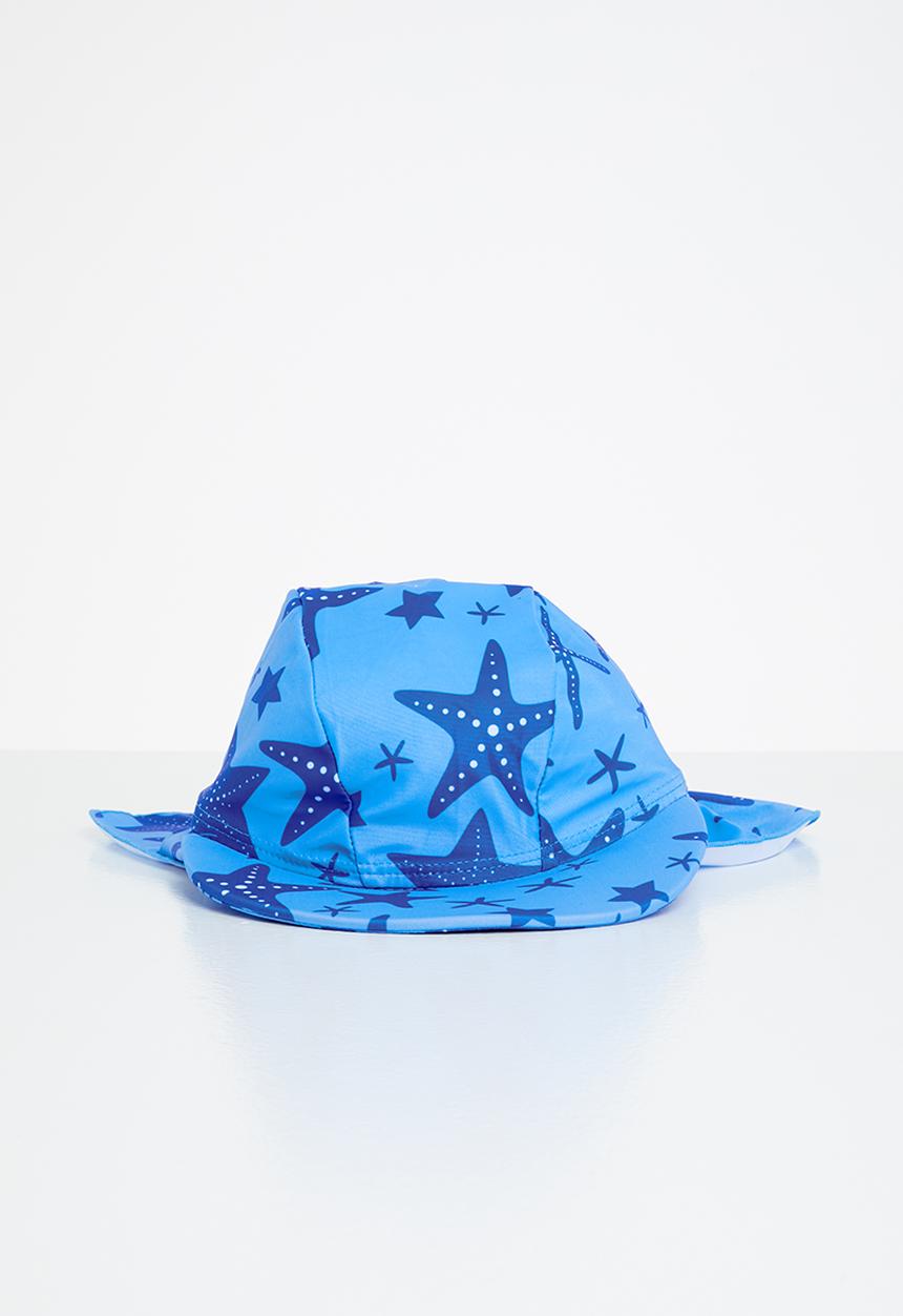 Pop Candy - Shell print swim hat - blue
