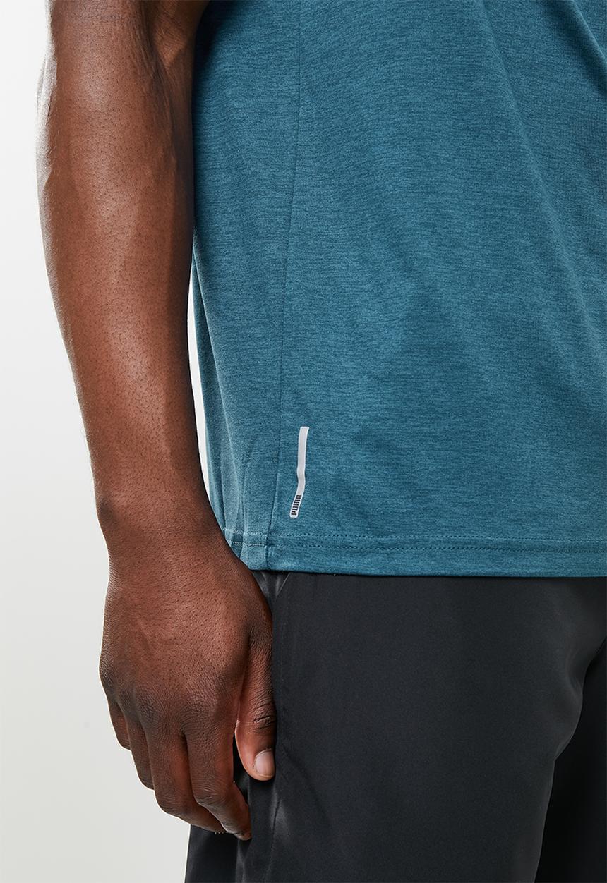 PUMA - Train fav heather cat short sleeve tee - blue