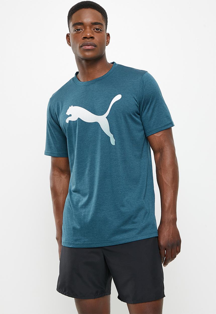 PUMA - Train fav heather cat short sleeve tee - blue