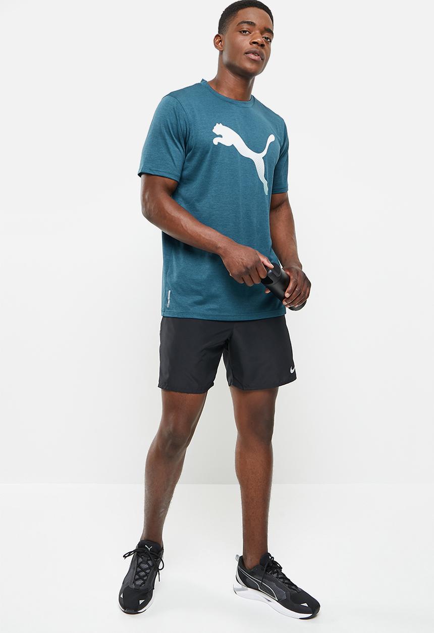 PUMA - Train fav heather cat short sleeve tee - blue