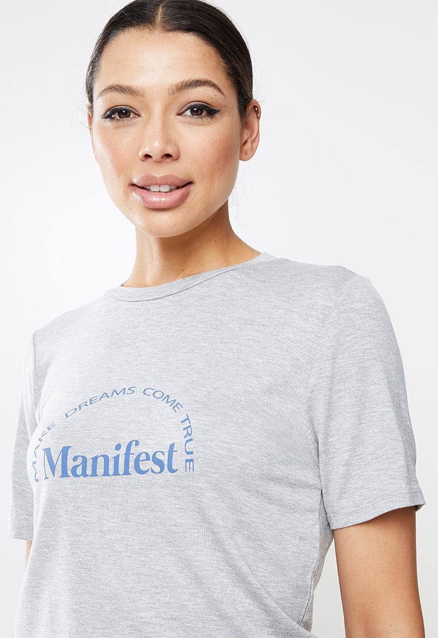Missguided - Manifest crew neck drawstring playsuit - grey