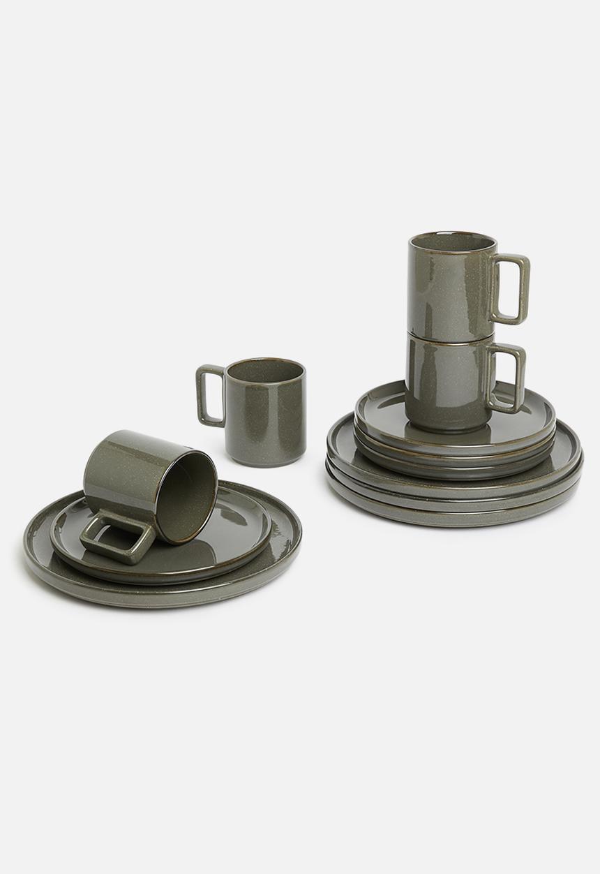 Omada - Flat stackable mug - grey