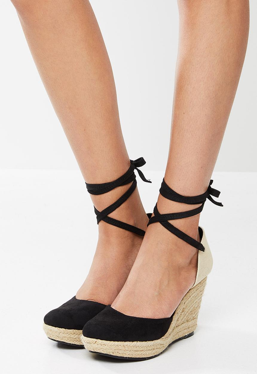 edit - Xena espadrille - black