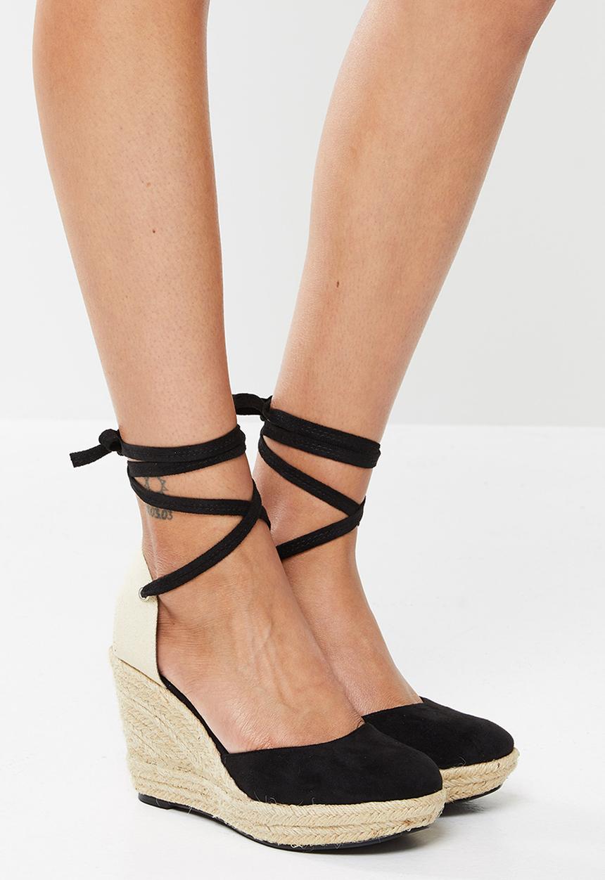 edit - Xena espadrille - black