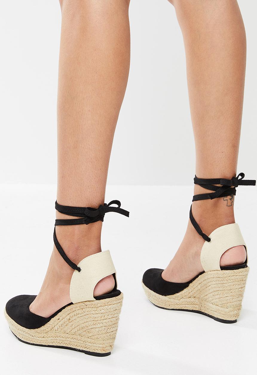 edit - Xena espadrille - black