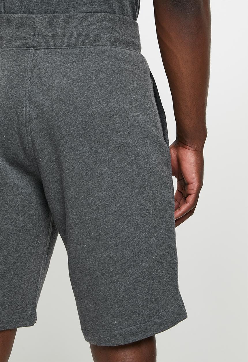 New Balance  - Nb classics core fleece short - heather charcoal