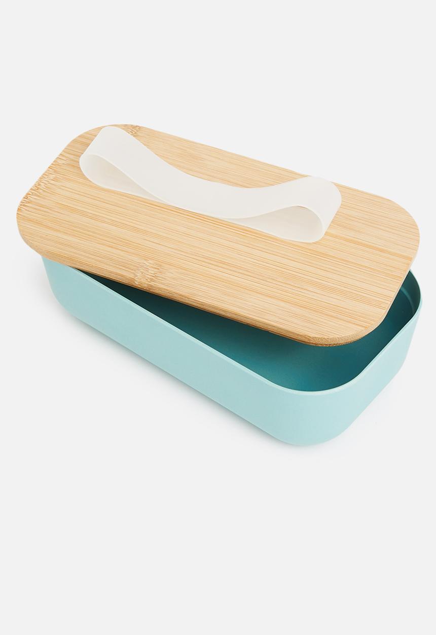 Excellent Houseware - Lunchbox bamboo - blue